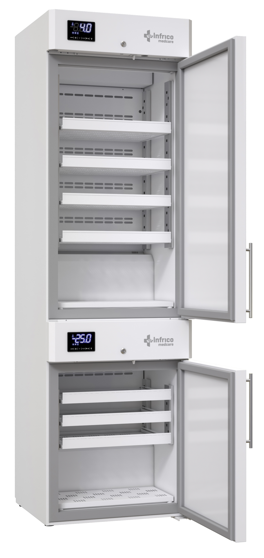 Infrico Lerf40s+2 C/ +8 C; -10 C / -22 C Laboratuvar Tipi Kombine Dolap