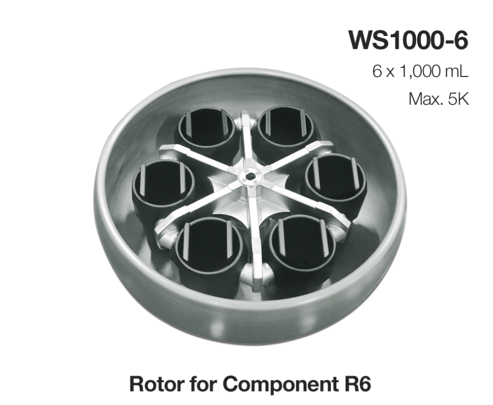 Hanıl Component R6 Kan Torbası Santrifüj 6x1000 ml SWING ROTOR (Kan Torbası Adaptörü ile)